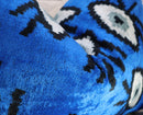 Canvello Handmade Luxury Handmade Velvet Silk Evil Eye Throw Pillow With Down Insert