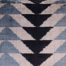 Canvello Handmade Luxury Ivory Gray Black Throw Pillow Feather Filled | 16x24