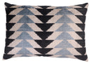 Canvello Handmade Luxury Ivory Gray Black Throw Pillow Feather Filled | 16x24
