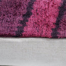Canvello Handmade Luxury Pink Throw Pillow with Down Insert - 16x24 in