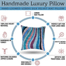 Canvello Handmade Luxury Rainbow Pillow with Down Insert