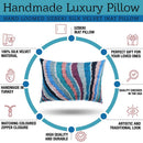 Canvello Handmade Luxury Rainbow Pillow with Down Insert