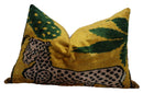 Canvello Handmade Luxury Yellow Tiger Throw Pillows - 16x24 in