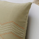 Canvello Handmade Olive Green Throw Pillow | 20 x20 in