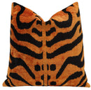 Canvello Handmade Orange Throw Pillow - 16x16 in