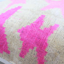 Canvello Handmade Pink start Throw Pillow with Down Insert - 18 x 18 in