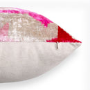 Canvello Handmade Pink start Throw Pillow with Down Insert - 18 x 18 in