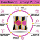 Canvello Handmade Pink Velvet Throw Pillows - 16x16 inch