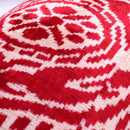 Canvello Handmade Red Super Soft Pillow With Down Insert- 16"x24"