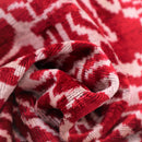 Canvello Handmade Red Super Soft Pillow With Down Insert- 16"x24"