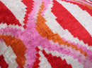 Canvello Invisible Zipper Silk Velvet Pink Red Throw Pillows - 20x20 in