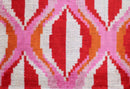 Canvello Invisible Zipper Silk Velvet Pink Red Throw Pillows - 20x20 in
