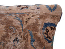 Canvello Kerman Rug Brown Throw Pillows - 18"x18"