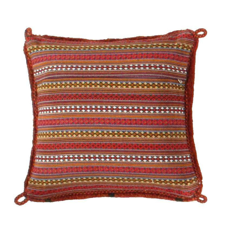 Canvello Lori Baft Rust Orange Throw Pillows - 16"X16"