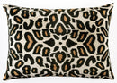 Canvello Luxurious 16x24 Handmade Velvet Silk Pillow with Premium Down Feather Insert -  Tiger Print Design
