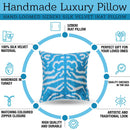 Canvello Luxury Blue Throw Pillows For Couch - 16x16 inch