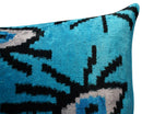 Canvello Luxury Congress Blue Turquoise Evil Eye Pillow for Couch - 16x16 inch