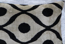 Canvello Luxury Decorative Black White Throw Pillow | 16 x 24 in (40 x 60 cm)