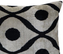 Canvello Luxury Decorative Black White Throw Pillow | 16 x 24 in (40 x 60 cm)