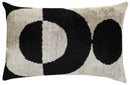 Canvello Luxury Decorative Black White Throw Pillow | 16 x 24 in (40 x 60 cm)