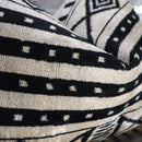 Canvello Luxury Decorative Black & White Throw Pillow | 16 x 24 in (40 x 60 cm)