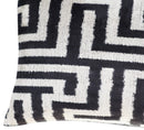 Canvello Luxury Decorative Black White Throw Pillow | 16 x 24 in (40 x 60 cm)