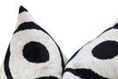 Canvello Luxury Decorative Black White Throw Pillow | 16 x 24 in (40 x 60 cm)