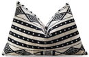 Canvello Luxury Decorative Black & White Throw Pillow | 16 x 24 in (40 x 60 cm)