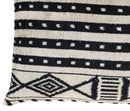 Canvello Luxury Decorative Black & White Throw Pillow | 16 x 24 in (40 x 60 cm)