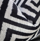 Canvello Luxury Decorative Black White Throw Pillow | 16 x 24 in (40 x 60 cm)
