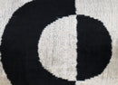 Canvello Luxury Decorative Black White Throw Pillow | 16 x 24 in (40 x 60 cm)