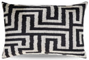 Canvello Luxury Decorative Black White Throw Pillow | 16 x 24 in (40 x 60 cm)