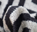 Canvello Luxury Decorative Black White Throw Pillow | 16 x 24 in (40 x 60 cm)