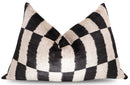 Canvello Luxury Decorative Black & White Throw Pillow | 16 x 24 in (40 x 60 cm)