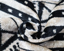Canvello Luxury Decorative Black & White Throw Pillow | 16 x 24 in (40 x 60 cm)