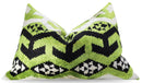 Canvello Luxury Decorative Green Black Throw Pillow | 16 x 24 in (40 x 60 cm)