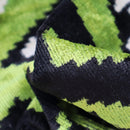 Canvello Luxury Decorative Green Black Throw Pillow | 16 x 24 in (40 x 60 cm)