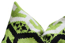 Canvello Luxury Decorative Green Black Throw Pillow | 16 x 24 in (40 x 60 cm)
