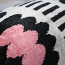 Canvello Luxury Decorative Pink Black White Throw Pillow | 16 x 24 in (40 x 60 cm)