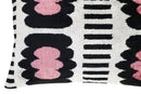 Canvello Luxury Decorative Pink Black White Throw Pillow | 16 x 24 in (40 x 60 cm)