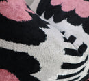 Canvello Luxury Decorative Pink Black White Throw Pillow | 16 x 24 in (40 x 60 cm)