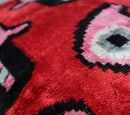Canvello Luxury Decorative Red Pink Black Throw Pillow | 16 x 24 in (40 x 60 cm)