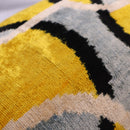 Canvello Luxury Decorative Yellow Gray Pillow With Down Insert- 16x24 in