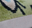 Canvello Luxury Green Smoke Olive Evil Eye Pillow for Couch| 16 x 24 in (40 x 60 cm)