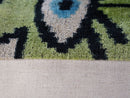 Canvello Luxury Green Smoke Olive Evil Eye Pillow for Couch - 16x16 inch