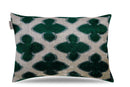 Canvello Luxury Leaf Green Carbon Grey Pillow for Couch | 16 x 24 in (40 x 60 cm)