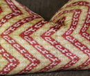 Canvello Luxury Light Brown Pink Throw Pillow Down Filled - 16x24 in