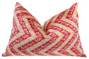 Canvello Luxury Light Brown Pink Throw Pillow Down Filled - 16x24 in
