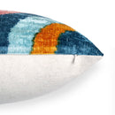 Canvello Luxury Multi Color Throw Pillows Donw Filled - 16x24 in