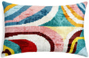Canvello Luxury Multi Color Throw Pillows Donw Filled - 16x24 in